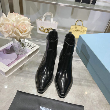 商品名称：プラダ PRADA 26-PDJ23048 2023年秋冬最新入荷 ショートブーツ アンクルブーツ ローヒールシューズ スクエアヒール レディースシューズ カジュアルシューズ