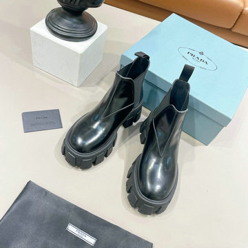 商品名称：プラダ PRADA 26-PDJ23053L 2023年秋冬最新入荷 アンクルブーツ 厚底シューズ ショートブーツ カジュアルブーツ レディースシューズ 靴