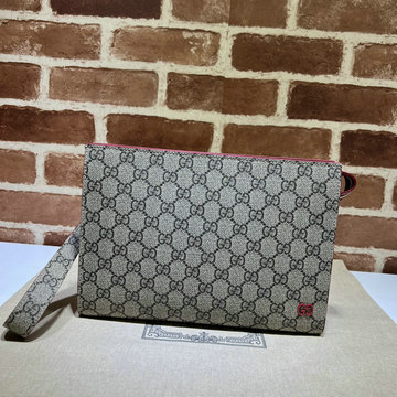 グッチ GUCCI 057-GG768255BMH 2023年最新入荷 GG ディテール付き ポーチ ストラップ付き 手持ちかばん ビジネスバッグ メンズかばん