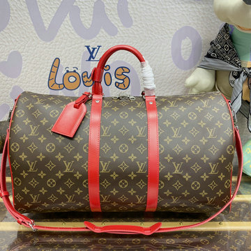 ルイヴィトン LOUISVUITTON 057-M46769  2023年最新入荷 キーポル バンドリエール 50 トートバッグ 旅行かばん トラベルバッグボストンバッグ