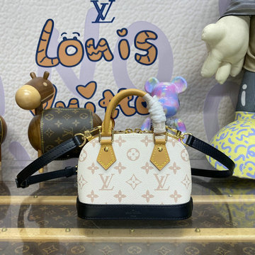 ルイヴィトン LOUISVUITTON 057-M82717B 2023年最新入荷 ナノ アルマ トップハンドルバッグ トートバッグ 2way ショルダーバッグ クロスボディ
