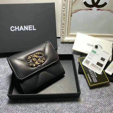 シャネル CHANEL CC-CH1064YJBK 2023年最新入荷 三つ折り短財布 ショートウォレット 小銭入れ コインケース カード入れ 札入れ