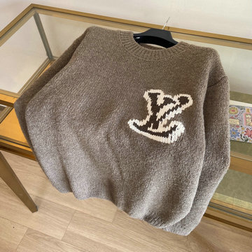 商品名称：ルイヴィトン LOUISVUITTON XG-MYLV23019 2023年秋冬最新入荷 ロングスリーブ セーター ウールブレンドクルーネック ニットセーター カジュアル トップス 長袖