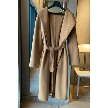 商品名称：ルイヴィトン LOUISVUITTON XG-WTLV23016 2023年秋冬最新入荷 フリースコート シグネチャー フーデッド ロングラップコート ロングスリーブ トップスコート