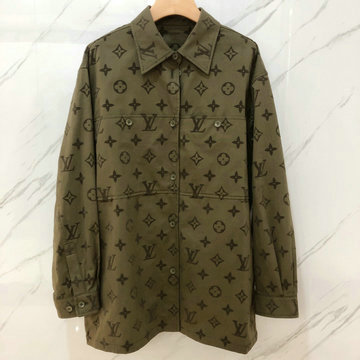 商品名称：ルイヴィトン LOUISVUITTON XG-WTLV23017 2023年秋冬最新入荷 モノグラム デニムジャケット トラッカージャケット ボタンクロージャー トップスコート
