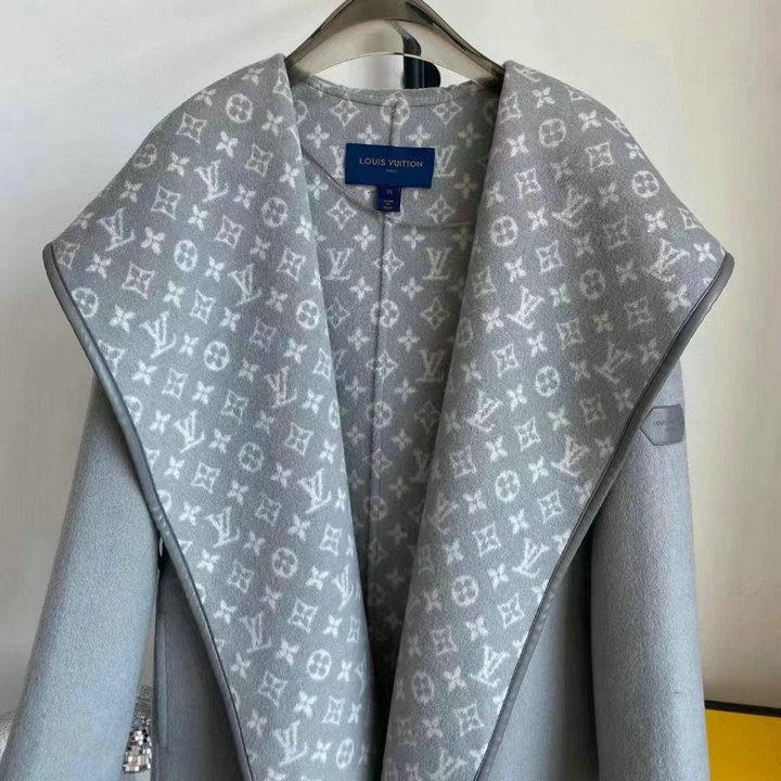 商品名称：ルイヴィトン LOUISVUITTON JS-WTLV23028 2023年秋冬最新入荷 シグネチャー ダブルフェイス ショートラップコート レギュラーフィット トップスコート