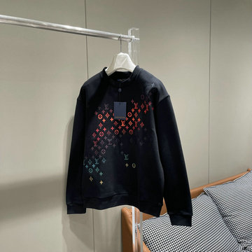 商品名称：ルイヴィトン LOUISVUITTON XG-WYLV23061  2023年秋冬最新入荷 エンブロイダードコットンスウェットシャツ ロングスリーブ トップス 長袖 クルーネック