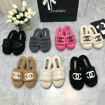商品名称：シャネル CHANEL26-CHJ23050  2023年秋冬最新入荷 ウィメンズ 厚底シューズ フラットミュール 室内履き スライドサンダル スリッパ ふんわりとしたシアリング