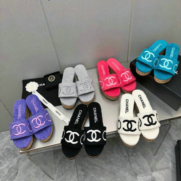 商品名称：シャネル CHANEL 26-CHJ23069 2023年秋冬最新入荷 厚底シューズ ウール サンダル フラットミュール 室内履き スライドサンダル スリッパ ふんわりとしたシアリング 暖かい