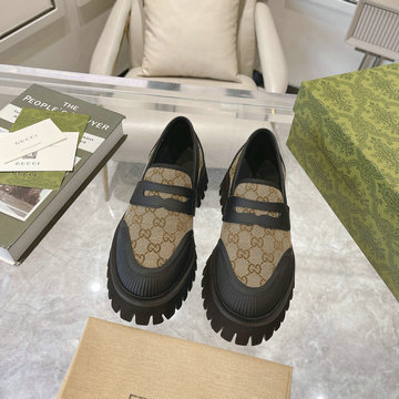 グッチ GUCCI 26-GGJ23048X 2023年秋冬最新入荷 ローファーシューズ フラットシューズ 厚底シューズ カジュアルシューズ 靴 男女兼用
