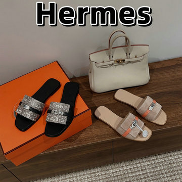 エルメス HERMES 26-HEJ23009P 2023年秋冬最新入荷 フラットミュール レディースサンダル スリッパ ケリーバックル