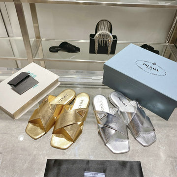 プラダ PRADA 26-PDJ23054 2023年秋冬最新入荷 ウィメンズ スリッパ スライドサンダル フラットミュール レディースシューズ 靴