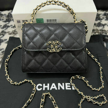 シャネル CHANEL CC-CH68131QJBK  2023年最新入荷 ミニ トップハンドルバッグ トートバッグ チェーン クラッチ 斜め掛け ショルダーバッグ レディースかばん