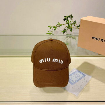 ミュウミュウ MIUMIU AN-MZMM23005 2023年秋冬最新入荷 帽子 ベースボールキャップ 男女兼用 季節追わず