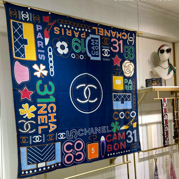 シャネル CHANEL AN-WJCH23010 2023年最新入荷 スクエアマフラー ストール ショール カシミヤ スカーフ