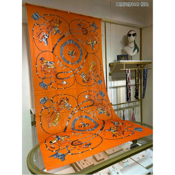 エルメス HERMES AN-WJHE23043 2023年最新入荷 スクエアマフラー ストール ショール カシミヤ スカーフ