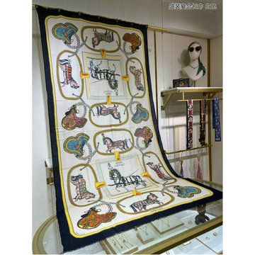 エルメス HERMES AN-WJHE23049 2023年最新入荷 ロングマフラー ストール ショール カシミヤ スカーフ