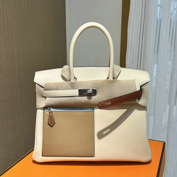 エルメス HERMES 063-HBK30SFPYNB 2023最新入荷 バーキンバッグ colormatic トップハンドルバッグ トートバッグ ハンドバッグ レディースかばん