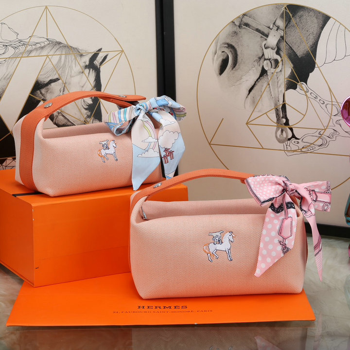 エルメス HERMES 063-HE6627MPFC 2023最新入荷 Trousse Bride-A-Brace ハンドバッグ お弁当袋 クーラーバッグ ボストンバッグ トートバッグ