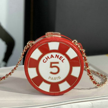 シャネル CHANEL 2022年最新入荷 チェーン クラッチ ラウンド化粧箱 ヴァニティー ケース 斜め掛け ショルダーバッグ クロスボディバッグ 化粧かばん