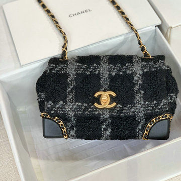 シャネル CHANEL 2022年最新入荷 スモール フラップバッグ 斜め掛け ショルダーバッグ クロスボディバッグ レディースかばん ツイード