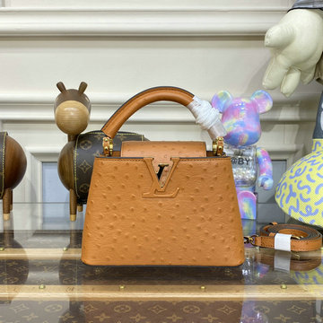 商品名称：ルイヴィトン LOUISVUITTON 057-M93483MT　2023年最新入荷 カプシーヌ MINI トップハンドルバッグ トートバッグ ハンドバッグ 2way 斜め掛け ショルダーバッグ