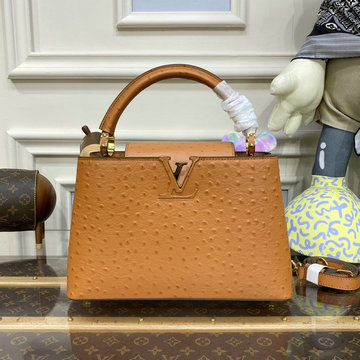 商品名称：ルイヴィトン LOUISVUITTON 057-M93483DT　2023年最新入荷 カプシーヌ MM トップハンドルバッグ トートバッグ ハンドバッグ 2way 斜め掛け ショルダーバッグ