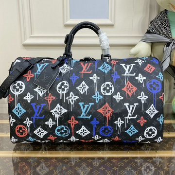 ルイヴィトン LOUISVUITTON 057-M21384　2023年最新入荷 キーポル バンドリエール 50 トートバッグ 旅行かばん トラベルバッグ 機内持ち込み ボストンバッグ