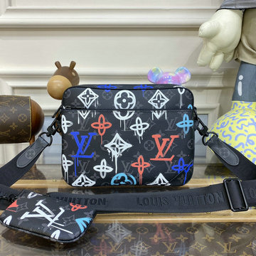 ルイヴィトン LOUISVUITTON 057-M21396　2023年最新入荷 トリオ メッセンジャーバッグ 斜め掛け ショルダーバッグ クロスボディバッグ スクエアバッグ
