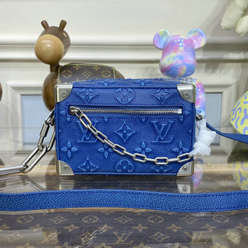 ルイヴィトン LOUISVUITTON 057-M21368　2023年最新入荷 ミニ ソフトトランク 斜め掛け ショルダーバッグ クロスボディバッグ スクエアバッグ