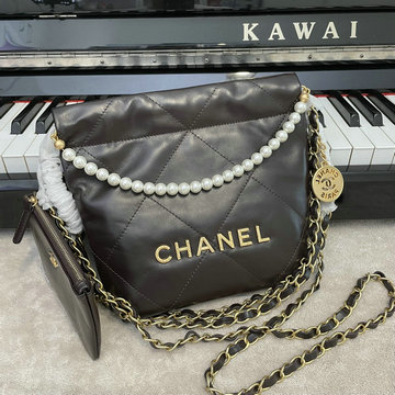 シャネル CHANEL CC-CH3989NJJR2022年最新入荷 スモール ホーボーバッグ 斜め掛け ショルダーバッグ クロスボディバッグ レディースかばん カーフレザー