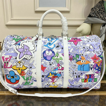 ルイヴィトン LOUISVUITTON 057-M21863　2023年最新入荷 キーポル バンドリエール 50 トートバッグ 旅行かばん トラベルバッグ 機内持ち込み ボストンバッグ