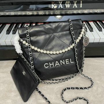 シャネル CHANEL CC-CH3989NYBK 2022年最新入荷 スモール ホーボーバッグ 斜め掛け ショルダーバッグ クロスボディバッグ レディースかばん カーフレザー