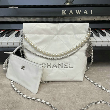 シャネル CHANELCC-CH3989NYBS  2022年最新入荷 スモール ホーボーバッグ 斜め掛け ショルダーバッグ クロスボディバッグ レディースかばん カーフレザー