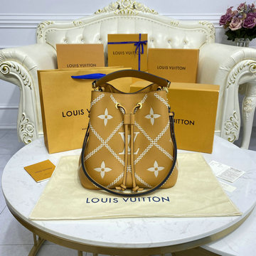 ルイヴィトン LOUISVUITTON 057-M46029　2023年最新入荷 ネオノエ BB バケットバッグ ショルダーバッグ トートバッグ ドローストリングバッグ モノグラム キャンバス