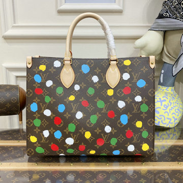 ルイヴィトン LOUISVUITTON 057-M46379　2023年最新入荷 オンザゴー PM ハンドバッグ トートバッグ ママバッグ ショッピングバッグ モノグラム キャンバス