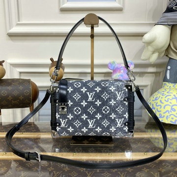 ルイヴィトン LOUISVUITTON 057-M21460　2023年最新入荷 サイドトランク スクエアバッグ 斜め掛け ショルダーバッグ レディースかばん クロスボディバッグ