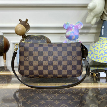 ルイヴィトン LOUISVUITTON 057-N41206　2023年最新入荷 ポシェット アクセソワール ポーチ ショルダーバッグ ダミエエベヌキャンパス