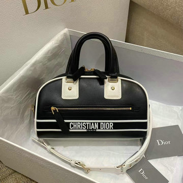 クリスチャンディオール CHRISTIAN DIOR 99-CD6200PBK　2023最新入荷 ボウリングバッグ トートバッグ 2way ショルダーバッグ クロスボディバッグ カーフスキン