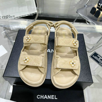 シャネル CHANEL 26-CHJ23024HRXS　2023年春夏最新入荷 スリングバック 厚底サンダル サマーサンダル ビーチサンダル レディースシューズ 靴