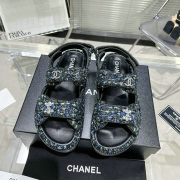 シャネル CHANEL 26-CHJ23024PBBK　2023年春夏最新入荷 スリングバック 厚底サンダル サマーサンダル ビーチサンダル レディースシューズ 靴