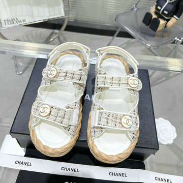 シャネル CHANEL 26-CHJ23024YBBS　2023年春夏最新入荷 スリングバック 厚底サンダル サマーサンダル ビーチサンダル レディースシューズ 靴
