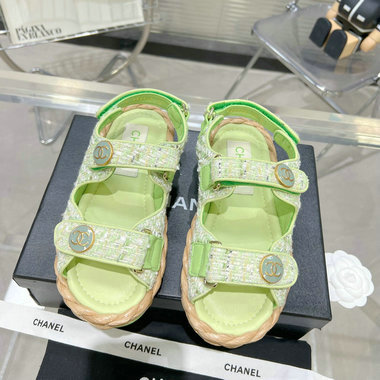シャネル CHANEL 26-CHJ23024YBGL　2023年春夏最新入荷 スリングバック 厚底サンダル サマーサンダル ビーチサンダル レディースシューズ 靴
