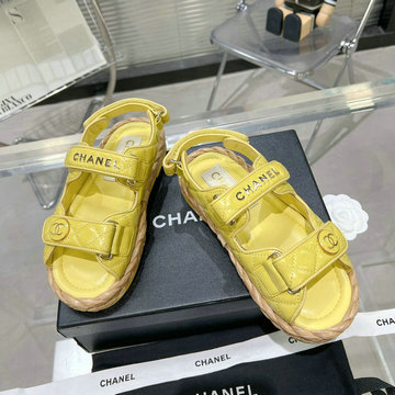 シャネル CHANEL 26-CHJ23024YPYL　2023年春夏最新入荷 スリングバック 厚底サンダル サマーサンダル ビーチサンダル レディースシューズ 靴