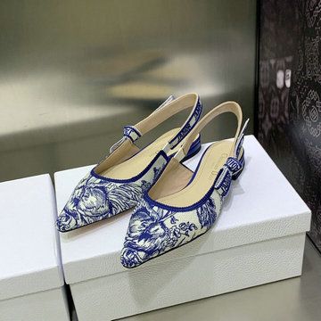 クリスチャンディオール 26-CDJ23001PL  CHRISTIAN DIOR 2023年最新入荷 J'ADIOR スリングバック パンプス フラットシューズ とんがりトウ レディースシューズ26