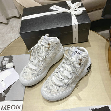 シャネル CHANEL 26-CHJ23021B 2023年春季最新入荷 スニーカー レースアップシューズ カジュアルシューズ レディースシューズ スポーツシューズ 　厚底