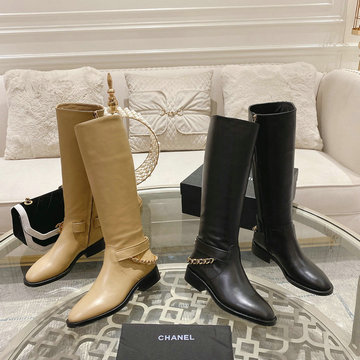 シャネル CHANEL 26-CHJ23002 2023年春季最新入荷 ウィメンズ ロングブーツ ミドルヒールシューズ ジップクロージャー レディースシューズ カジュアルシューズ 靴