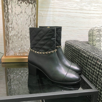 シャネル CHANEL 26-CHJ23013P 2023年春季最新入荷 ウィメンズ ショートブーツ ローヒールシューズ ジップクロージャー レディースシューズ カジュアルシューズ 靴