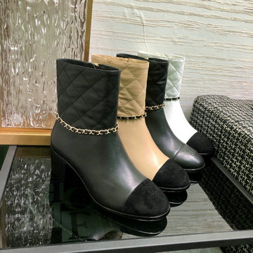 シャネル CHANEL 26-CHJ23013R 2023年春季最新入荷 ウィメンズ ショートブーツ ローヒールシューズ ジップクロージャー レディースシューズ カジュアルシューズ 靴