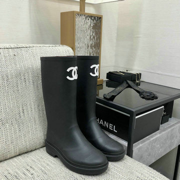シャネル CHANEL 26-CHJ23014K  2023年春季最新入荷 ウィメンズ ロングブーツ レインブーツ フラットシューズ レディースシューズ カジュアルシューズ 靴